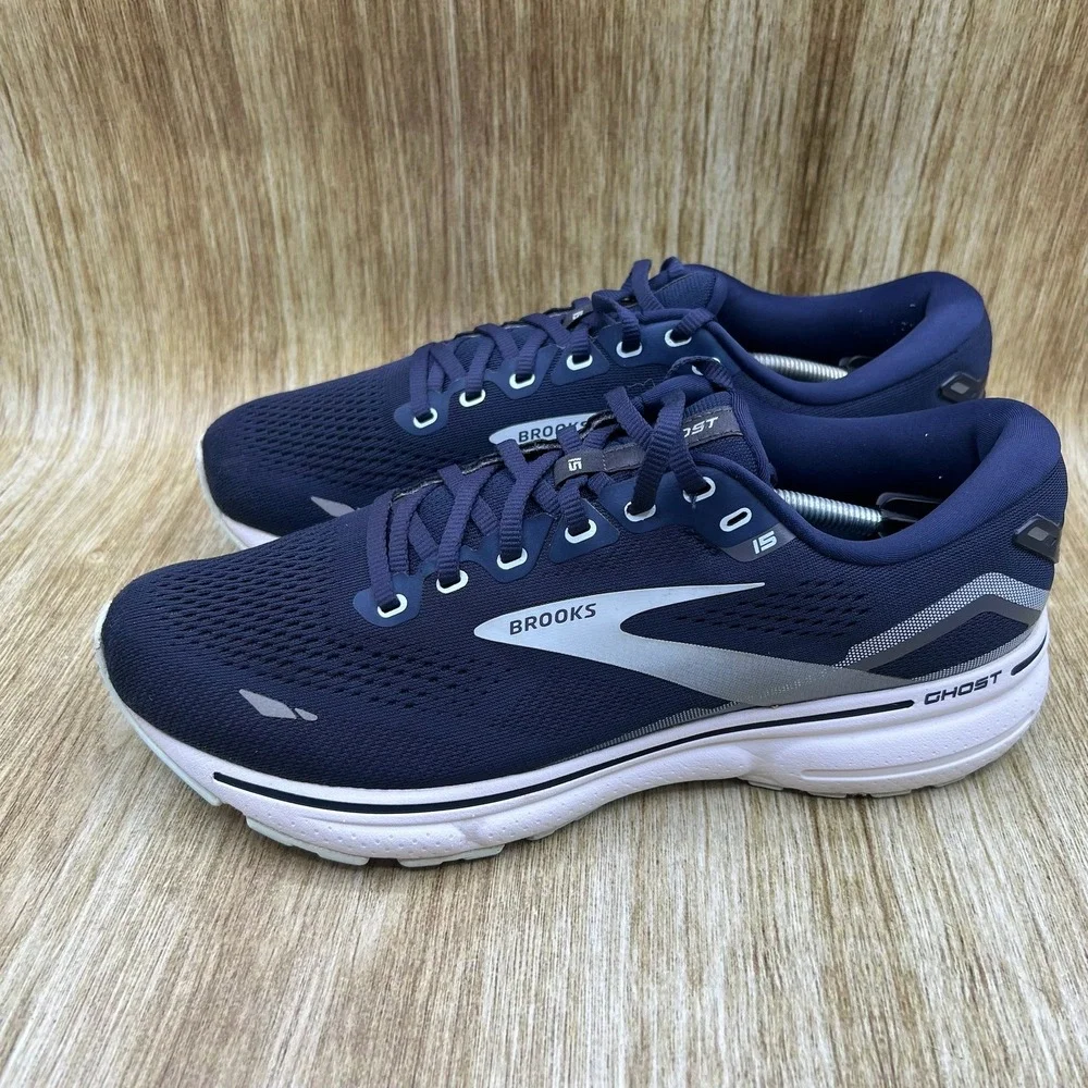 Brooks Ghost 15 Women's Size 10.5 D Wide Blue Running Shoes Sneakers 1203801D450